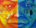 Daze_Gemini_100x80_(254x203.2cm) Dyptic_spray on canvas_1998.jpg (22221 bytes)